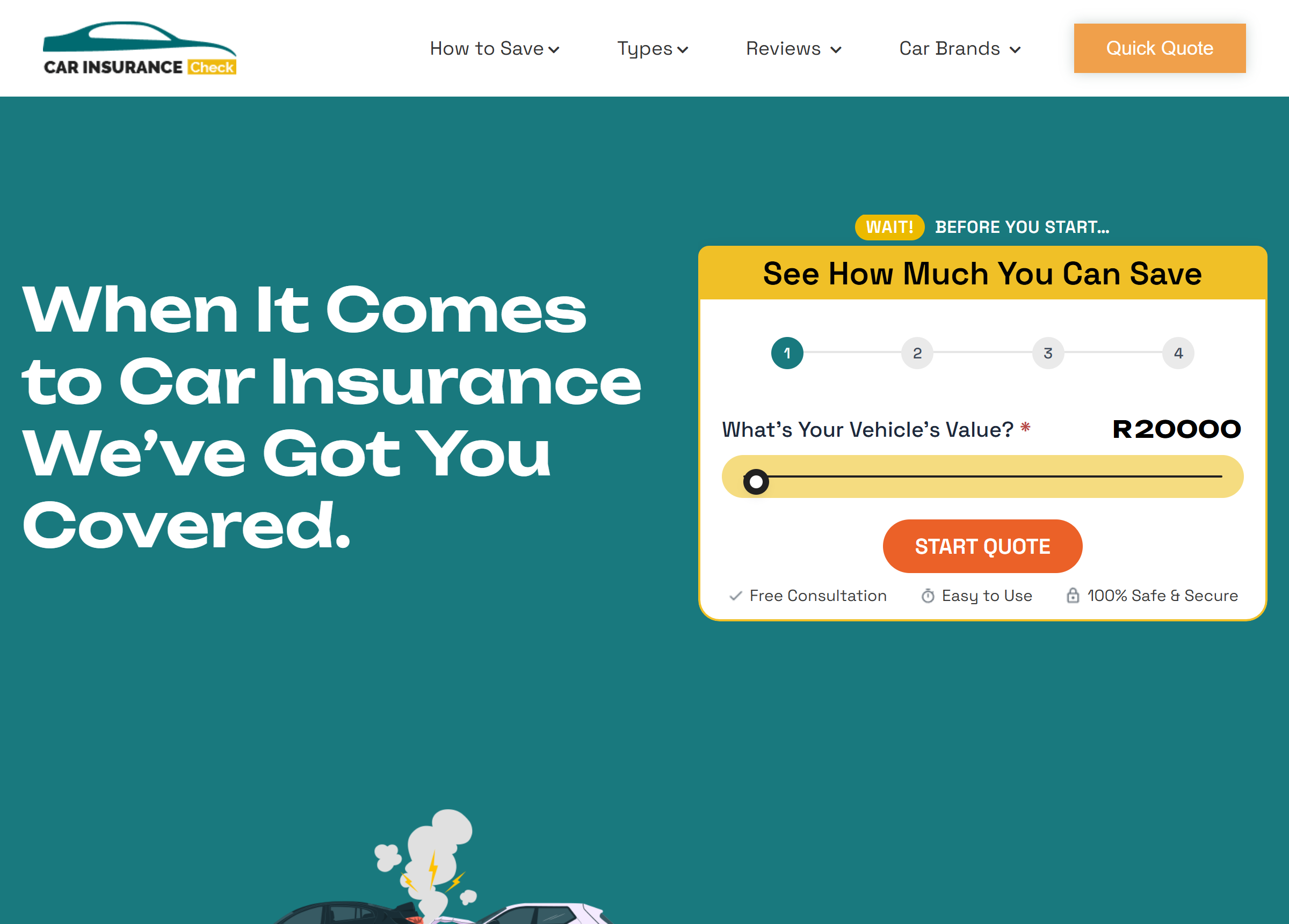 CarInsuranceCheck.co.za — insurance comparison content for South Africa