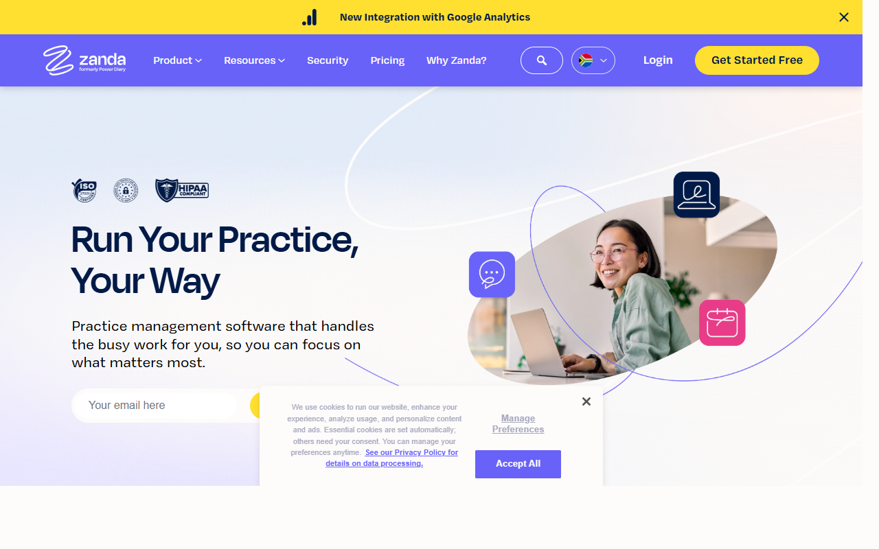 ZandaHealth.com — practice management software for allied health
